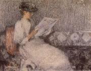 James Guthrie The Morning paper oil painting reproduction